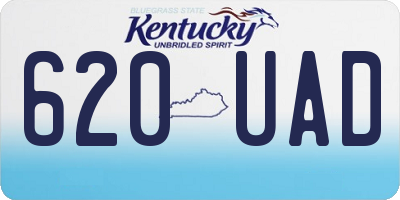 KY license plate 620UAD