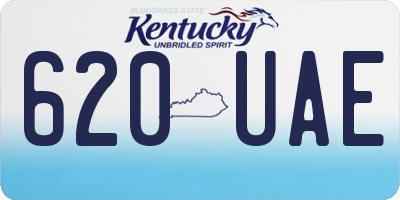 KY license plate 620UAE