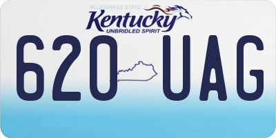 KY license plate 620UAG