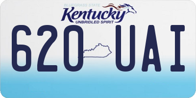 KY license plate 620UAI
