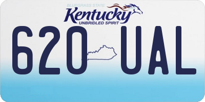 KY license plate 620UAL