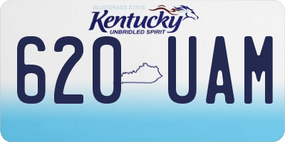 KY license plate 620UAM