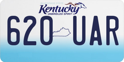 KY license plate 620UAR