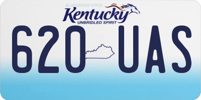 KY license plate 620UAS
