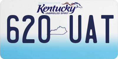KY license plate 620UAT