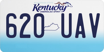 KY license plate 620UAV