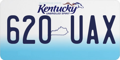 KY license plate 620UAX