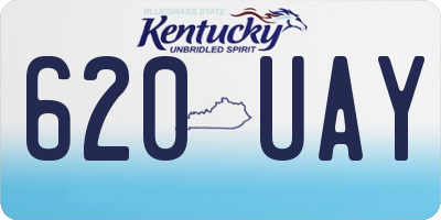 KY license plate 620UAY