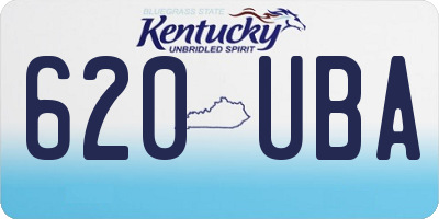 KY license plate 620UBA