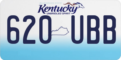 KY license plate 620UBB