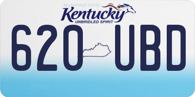 KY license plate 620UBD