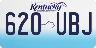 KY license plate 620UBJ