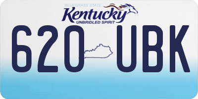 KY license plate 620UBK
