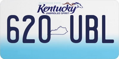 KY license plate 620UBL