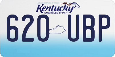 KY license plate 620UBP