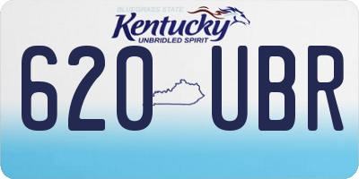 KY license plate 620UBR