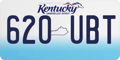 KY license plate 620UBT