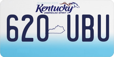 KY license plate 620UBU