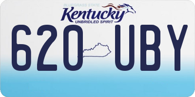 KY license plate 620UBY