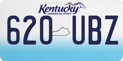 KY license plate 620UBZ