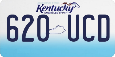 KY license plate 620UCD