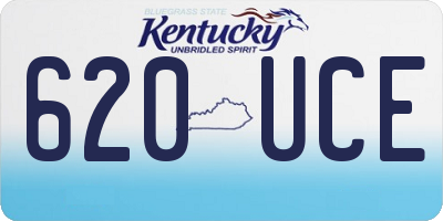 KY license plate 620UCE