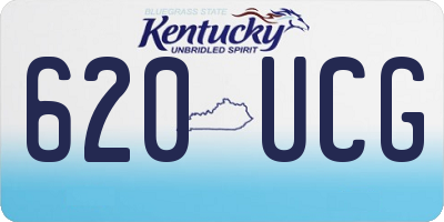KY license plate 620UCG
