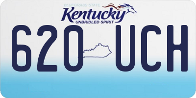 KY license plate 620UCH