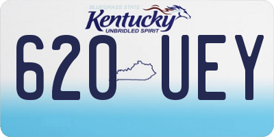 KY license plate 620UEY