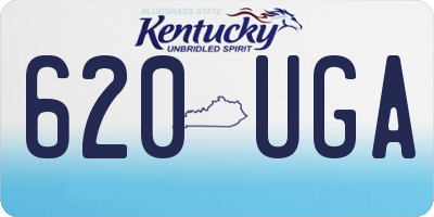 KY license plate 620UGA