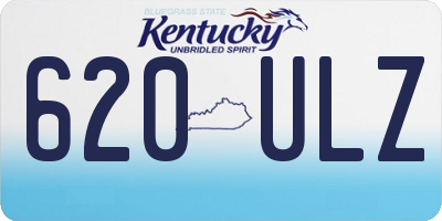 KY license plate 620ULZ