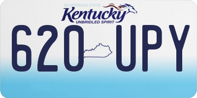 KY license plate 620UPY