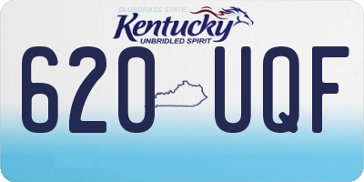KY license plate 620UQF
