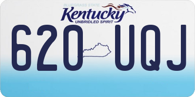 KY license plate 620UQJ