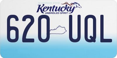KY license plate 620UQL