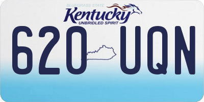 KY license plate 620UQN