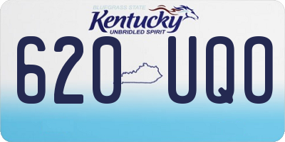 KY license plate 620UQO