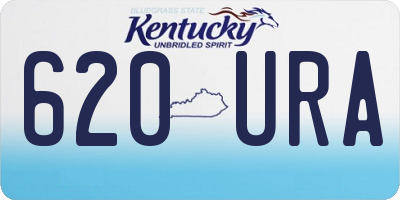KY license plate 620URA