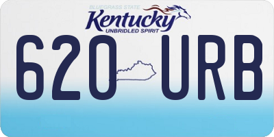 KY license plate 620URB