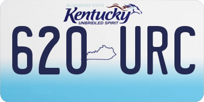 KY license plate 620URC
