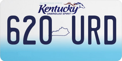 KY license plate 620URD