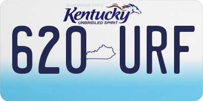 KY license plate 620URF