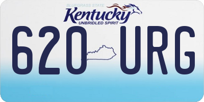 KY license plate 620URG