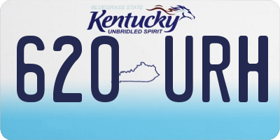 KY license plate 620URH