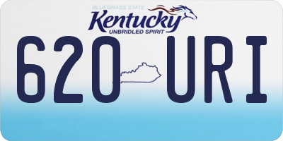 KY license plate 620URI