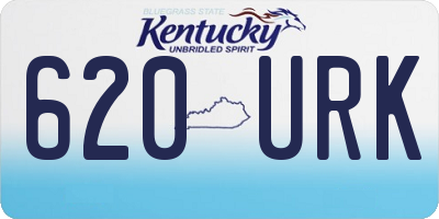 KY license plate 620URK