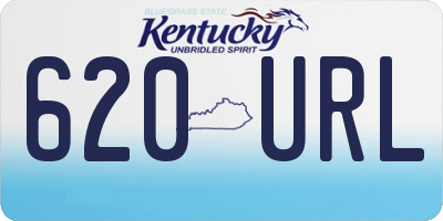 KY license plate 620URL