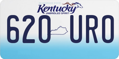 KY license plate 620URO