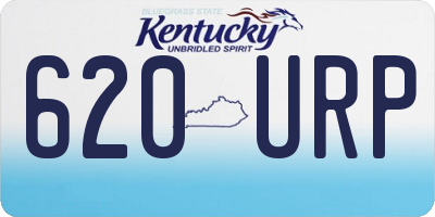KY license plate 620URP