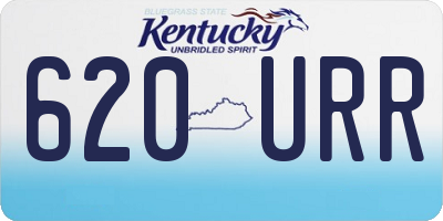 KY license plate 620URR